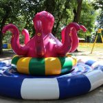 В полтавском парке «Победа» начали работать детские аттракционы