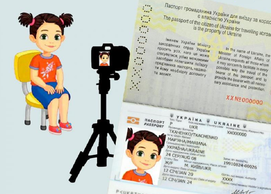 (Ua) Міграційна служба в Полтавській області дала роз’яснення щодо фотографування дітей на закордонний паспорт
