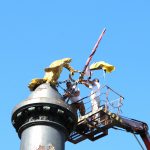 (Ua) На Монументі слави в Полтаві оновили прапори